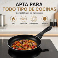 Sartén antiadherente de aluminio para inducción