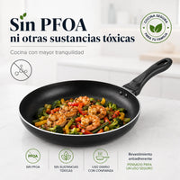 Sartén antiadherente de aluminio para inducción