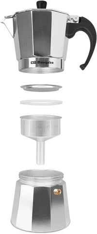 Cafetera italiana de aluminio