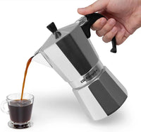 Cafetera italiana de aluminio