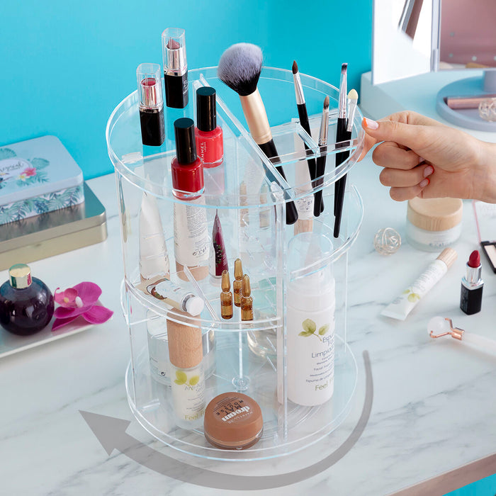 Organizador de maquillaje giratorio 360º