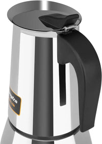 Cafetera italiana de acero inoxidable
