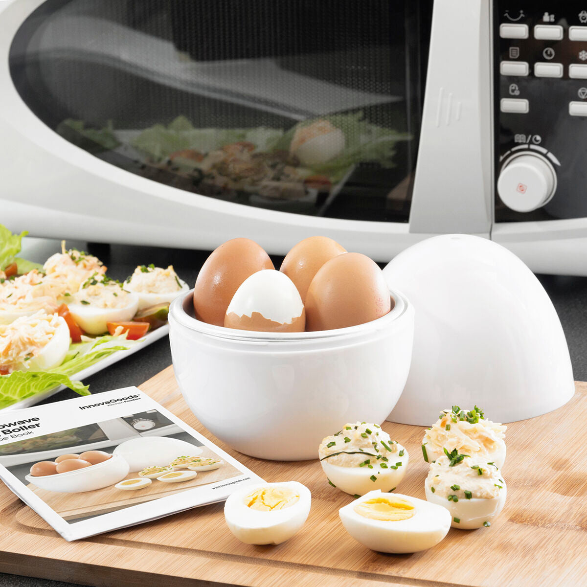 Cuecehuevos para microondas (4 huevos)