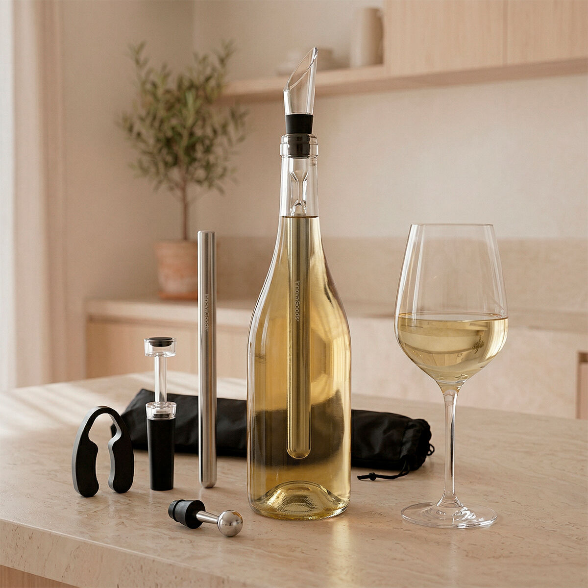 Set de accesorios para vino (7 piezas)