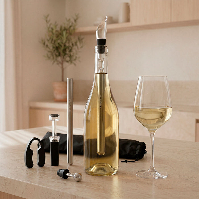 Set de accesorios para vino (7 piezas)